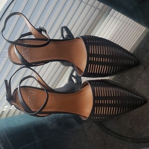 Black High Heel Shoes, Franco Sarto Size 8